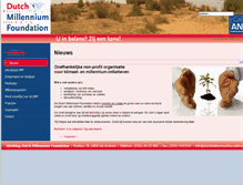 Tablet Screenshot of dutchmillenniumfoundation.nl